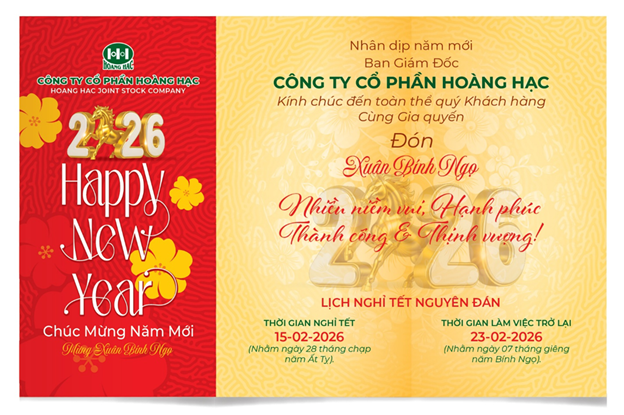 THƯ CHÚC TẾT KHÁCH HÀNG – XUÂN BÍNH NGỌ 2026